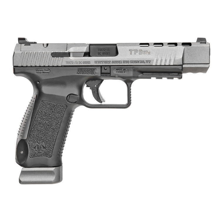 Canik TP9SFx Semi Auto Pistol 9mm 5.2" Match Grade Bbl 20Rd Tungsten Gray