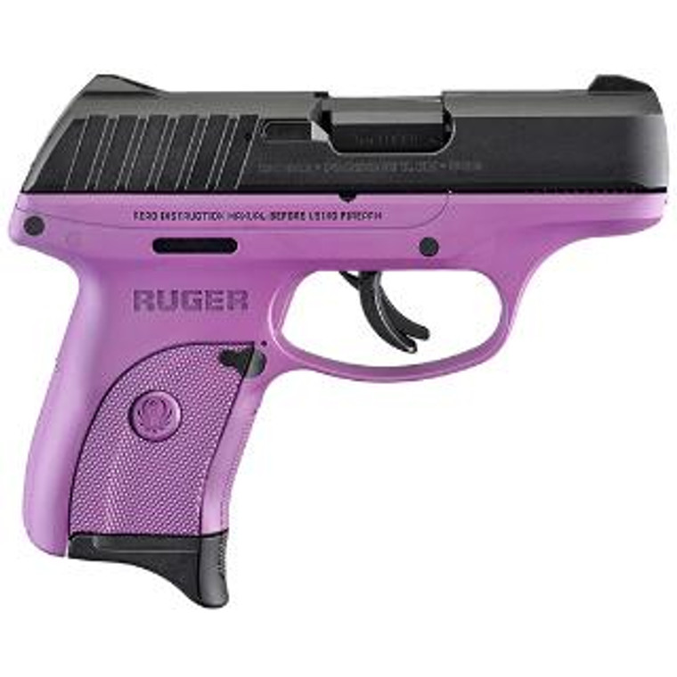 Ruger EC9s 9mm 3.12" Barrel 7+1Rd Purple Frame Black Slide