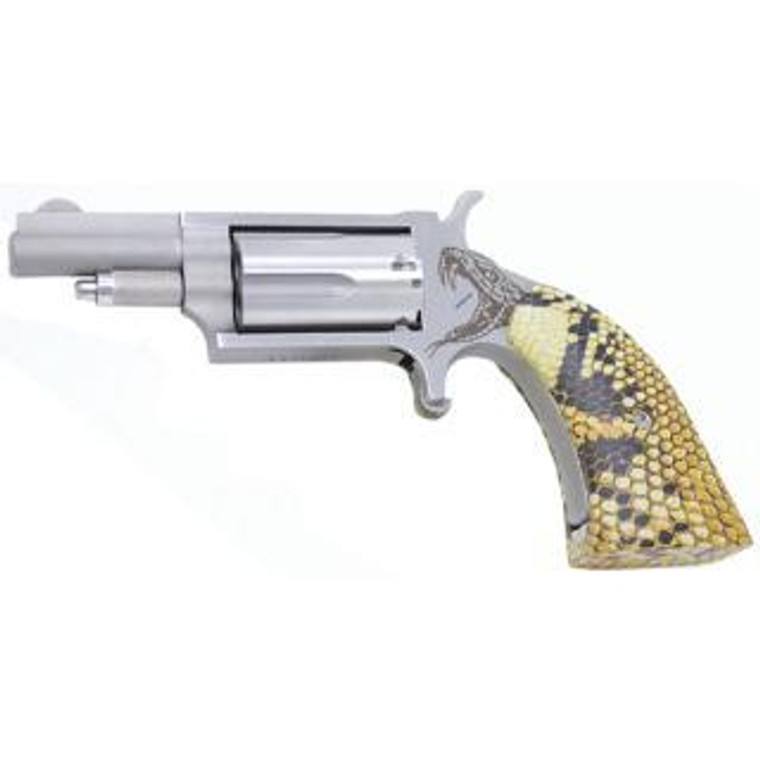 NAA Mini Anti Venom Revolver 22 MAG 1.62" Barrel 5Rd Snake Skin Grips