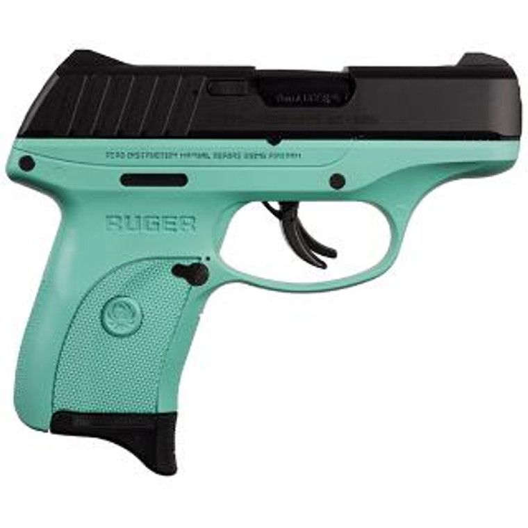 Ruger EC9s 9mm 3.12" Barrel 7+1Rd Turquoise Frame Blued Slide