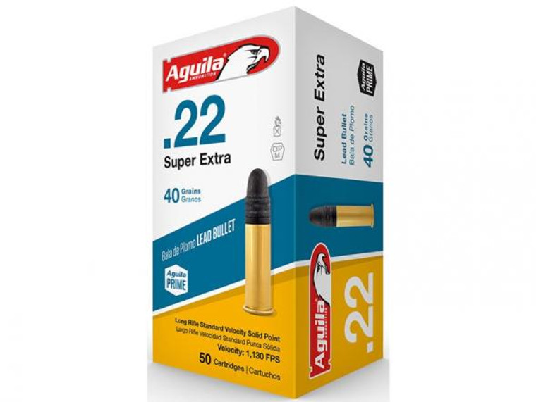 Aguila Standard Velocity .22LR 40 Grain Lead Solid Point 50rds/box