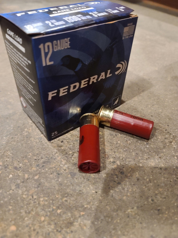 Federal 12 Gauge 2-3/4" #5 Lead 1-1/4oz Hi-Brass 25rds/Box