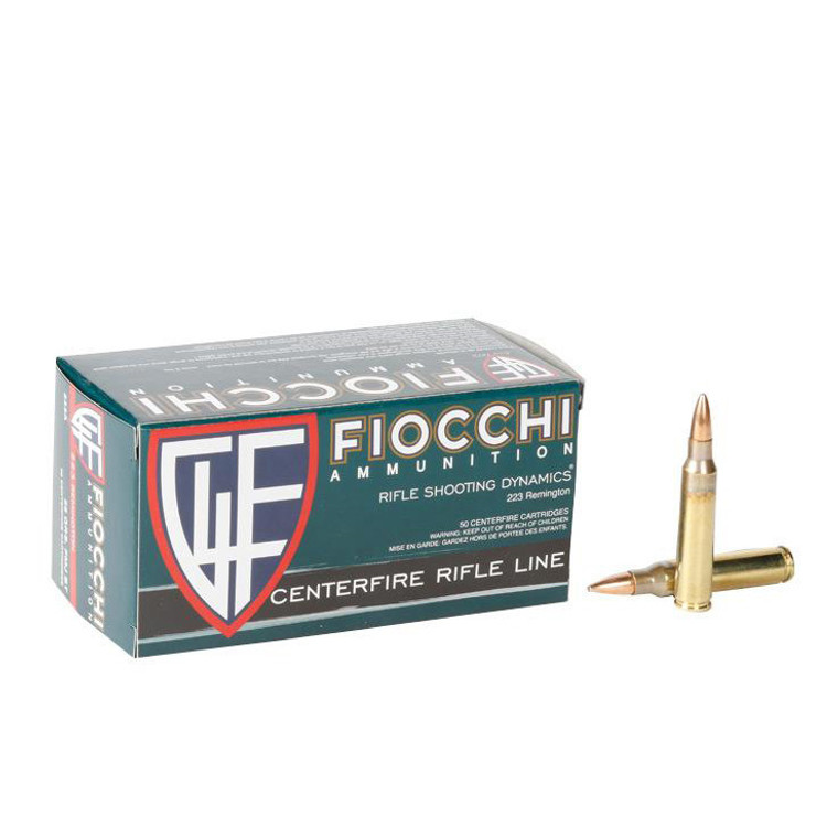 Fiocchi .223 Remington FMJBT 55 Grain 50rds/Box