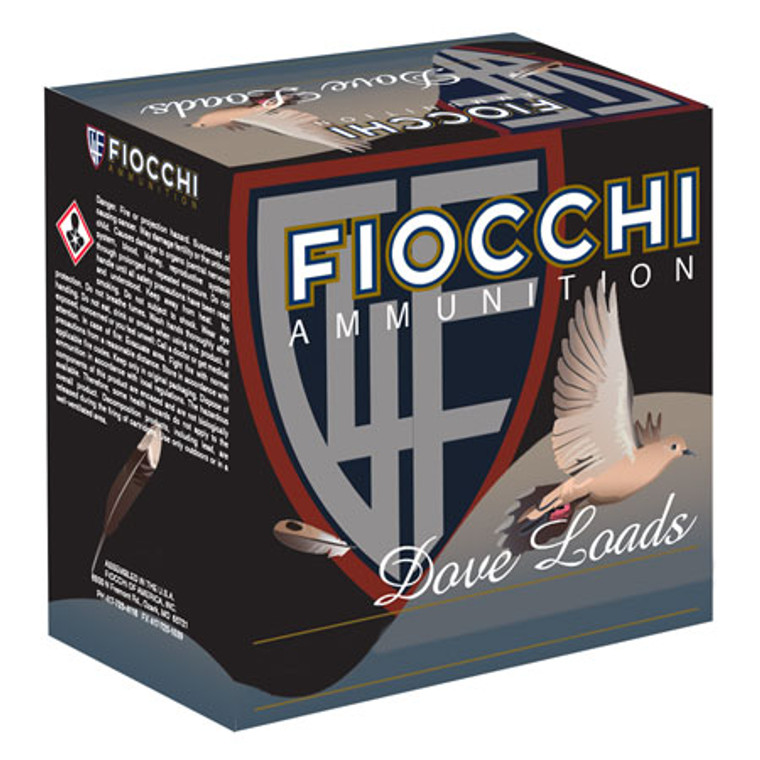 Fiocchi Dove & Quail 12 Gauge 2-3/4" 1oz #7.5 25rds/Box