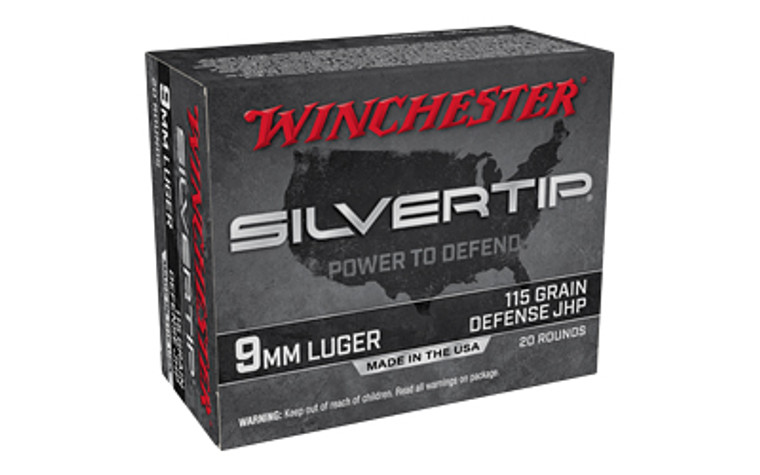 Winchester Silvertip Super-x 9mm Luger 115 Grain HP 20rds/Box