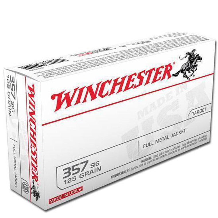 Winchester USA .357 SIG 125 Grain FMJ 50rds/Box
