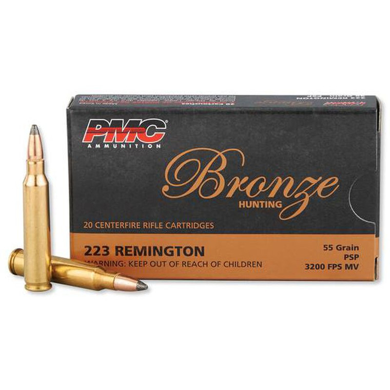 PMC Bronze .223 Remington 55 Grain Pointed Soft Point 20rds/Box