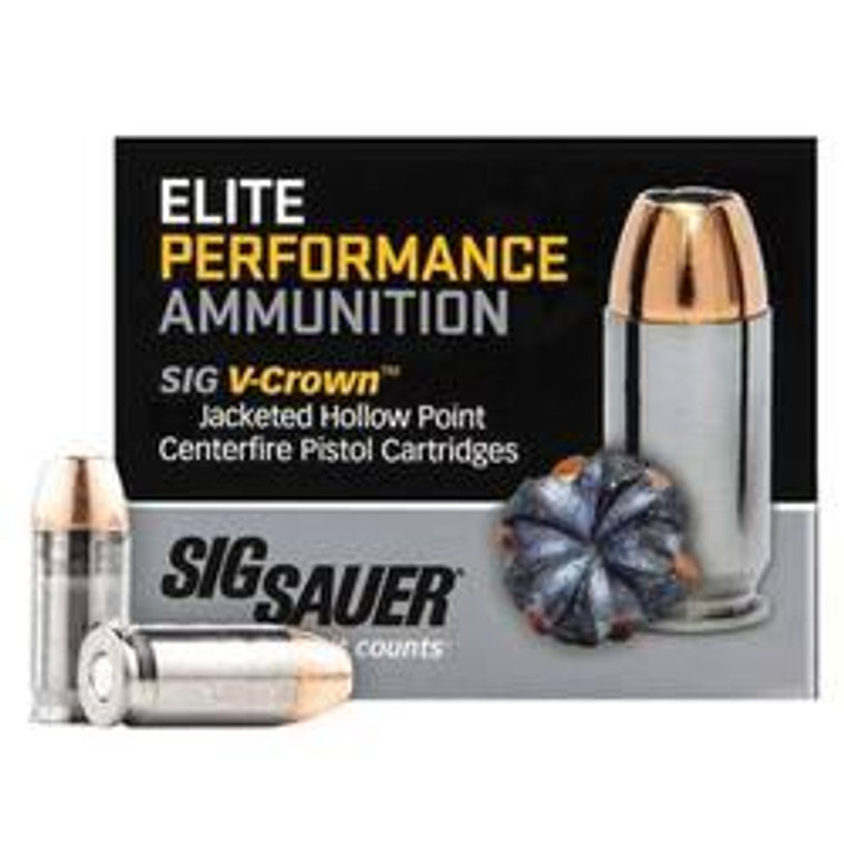 Sig Sauer V-Crown Elite Performance 9mm Luger 115 Grain JHP 50rds/Box