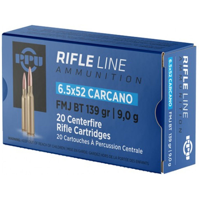 PPU (Prvi Partizan) 6.5x52mm Carcano 139 Grain FMJBT 2525fps