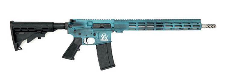 GLFA AR-15 223 Wylde Semi-Auto 16" BN Barrel 30rd Battleworn Teal