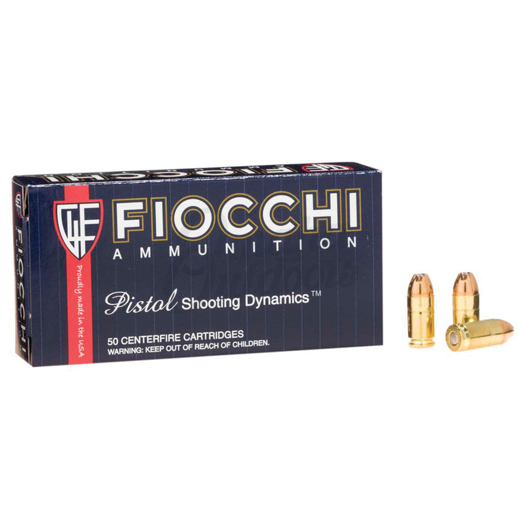 Fiocchi 380 ACP Jacketed Hollow Point 90 Grain 50rds/Box