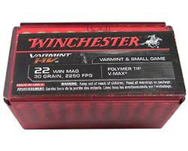 Winchester Varmint HV .22 WMR V-Max 30 Grain 50rds/Box