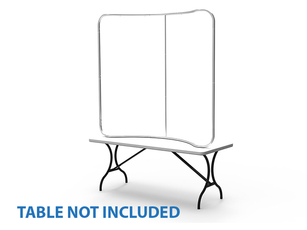 6ft Curve Tabletop Tension Fabric Display