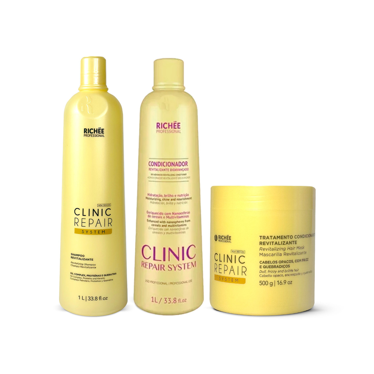 Richée Professional Clinic Repair System Trio Salon Kit (3