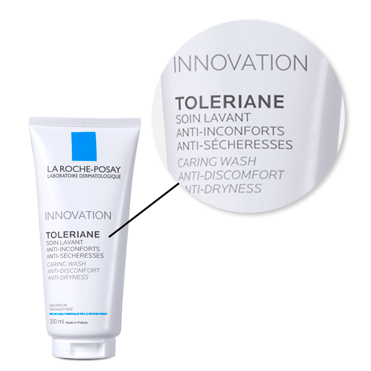 La Innovation Toleriane Clean Creme Limpeza Facial Todos os 200ml/6.76 fl.oz - Brazil-Keratin