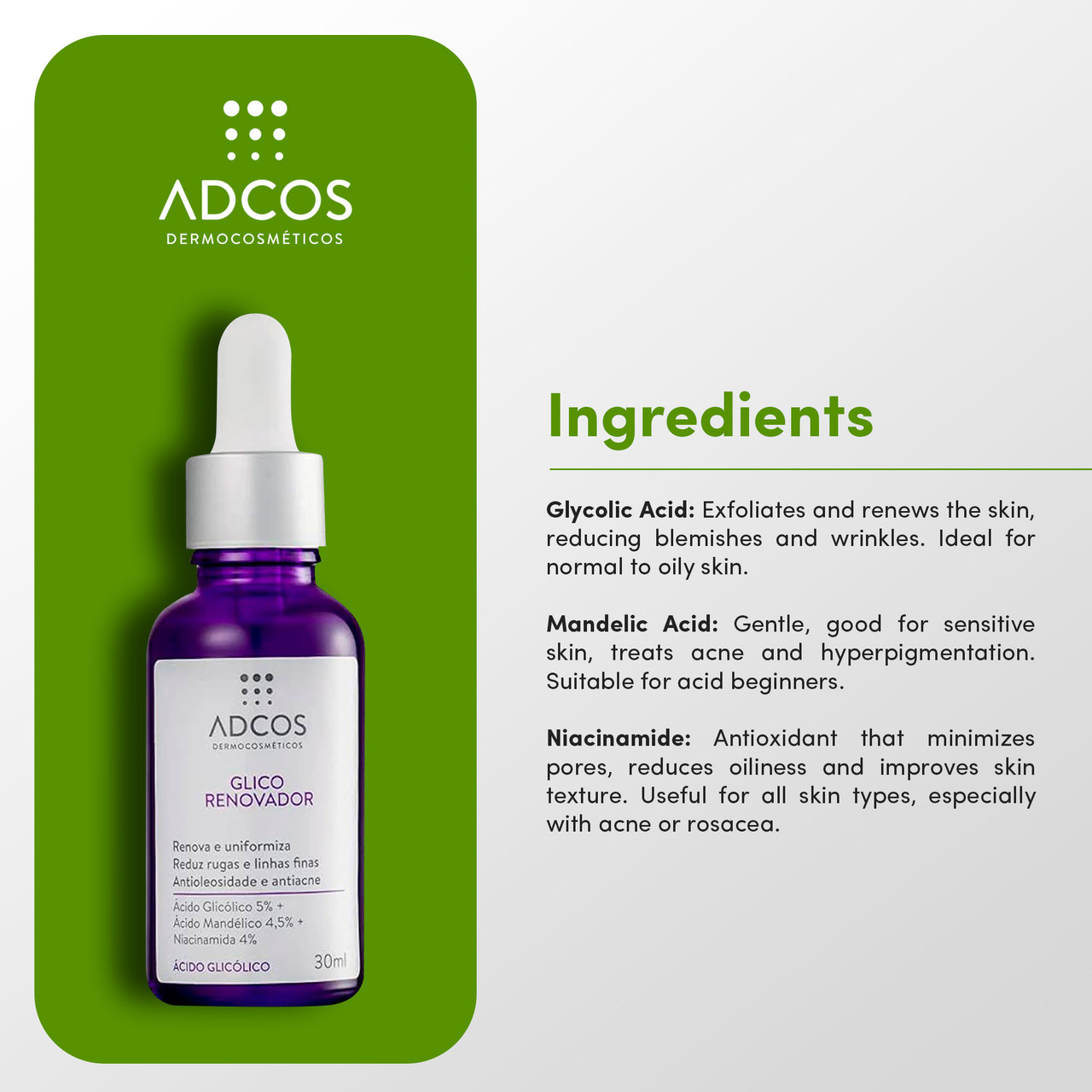 Adcos Glico Glico Renovator Serum Concentrate 30ml/1,01 fl.oz