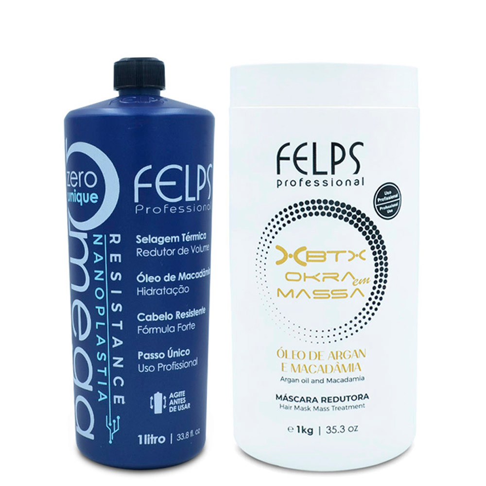 Kit Felps Professional Thermal Sealing and XBTX Okra Mask 2x1kg/2x