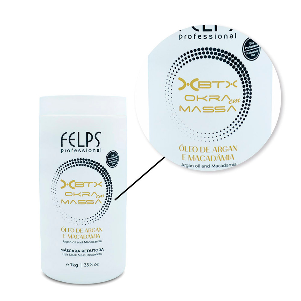 Kit Felps Professional Thermal Sealing and XBTX Okra Mask 2x1kg/2x