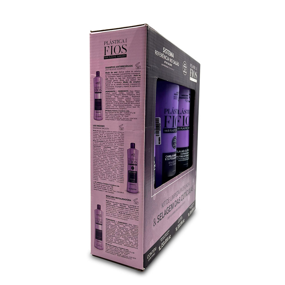 Kit cadiveu professional plástica dos fios - com selo original (3 produtos) - Kit de Tratamento
