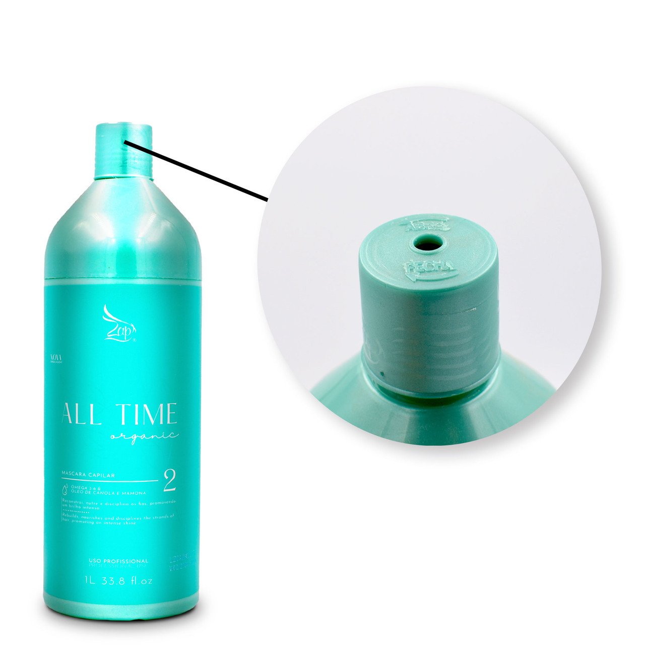 Zap All Time Organic Hair Straightening Mask 1L/33.8 fl.oz