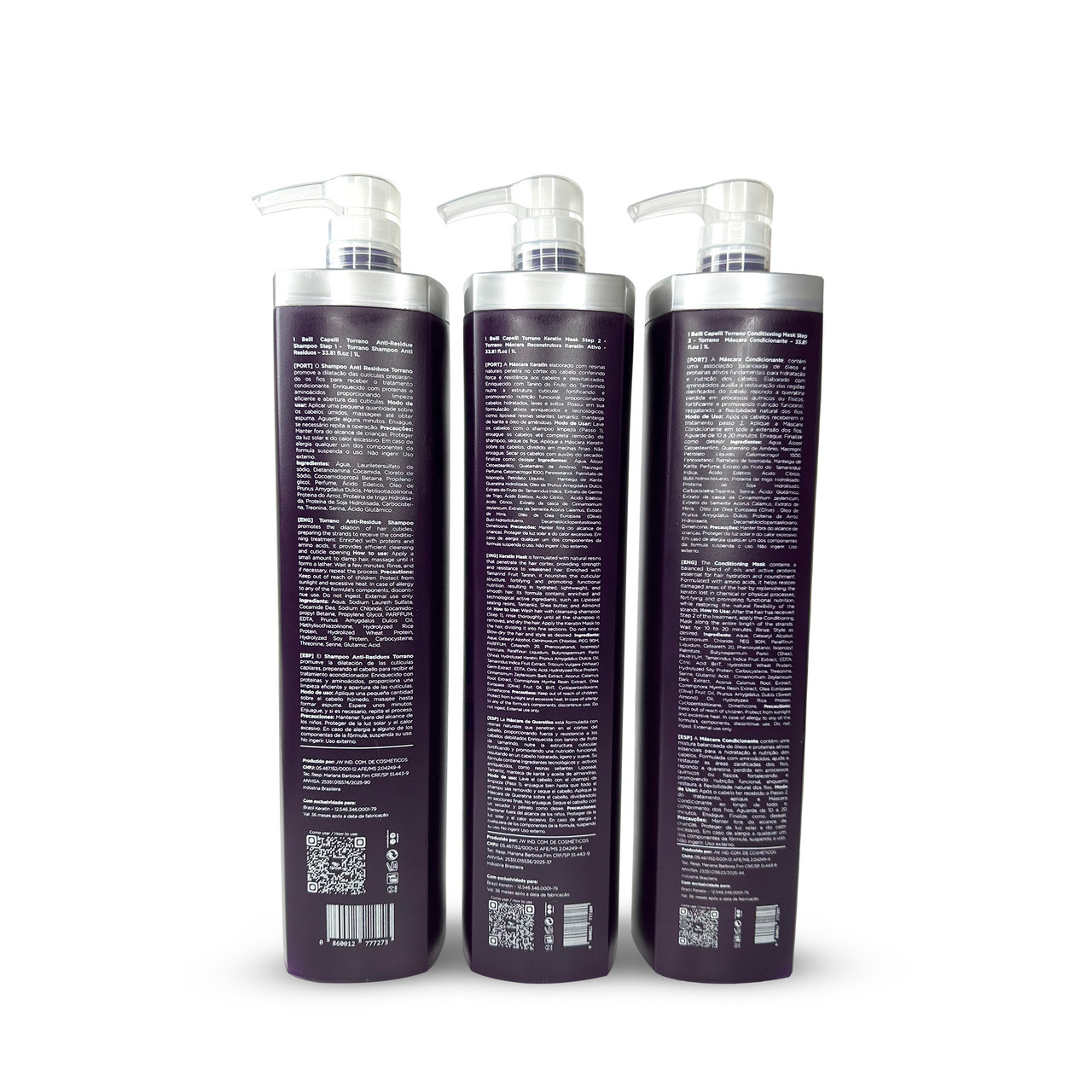 I Belli Capelli Torrano Nanoplastia Max Straightening Kit 3x1L