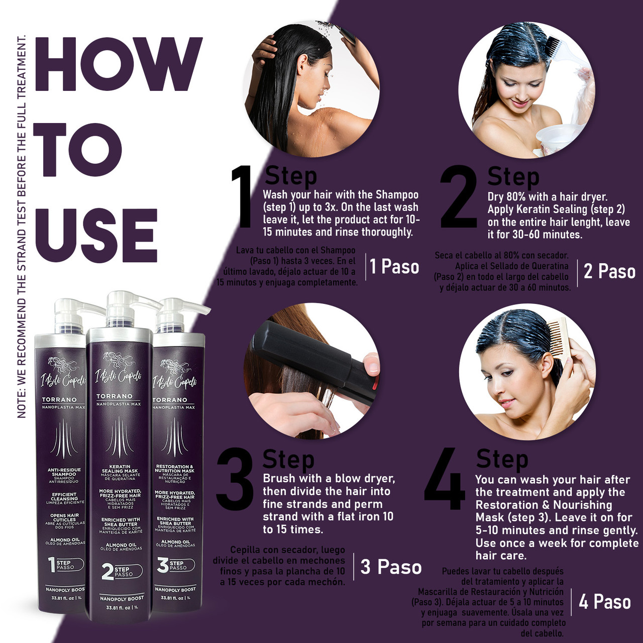 I Belli Capelli Torrano Nanoplastia Max Straightening Kit 3x1L