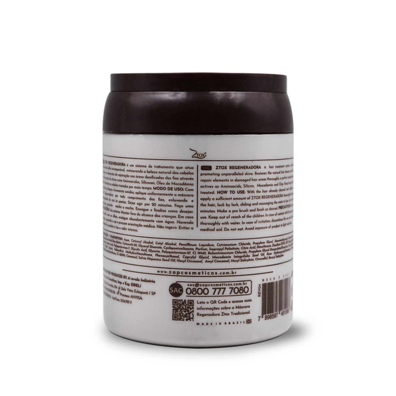 Zap Mask Ztox Softness Nourish Discipline Professional Use