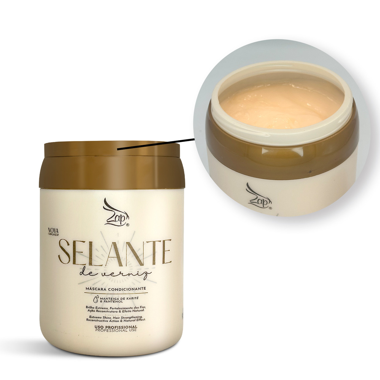 Zap Mask Selante Verniz Moisturizing and Intense Brightness