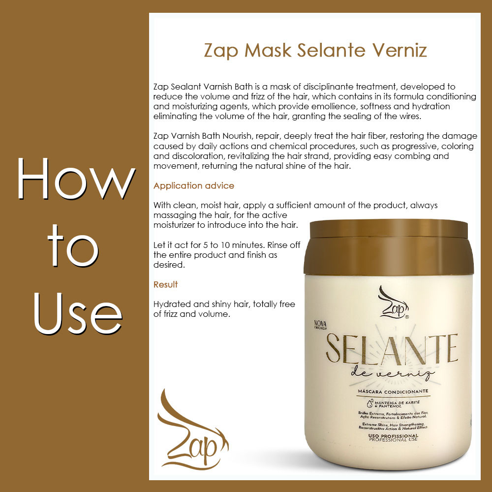 Zap Mask Selante Verniz Moisturizing and Intense Brightness