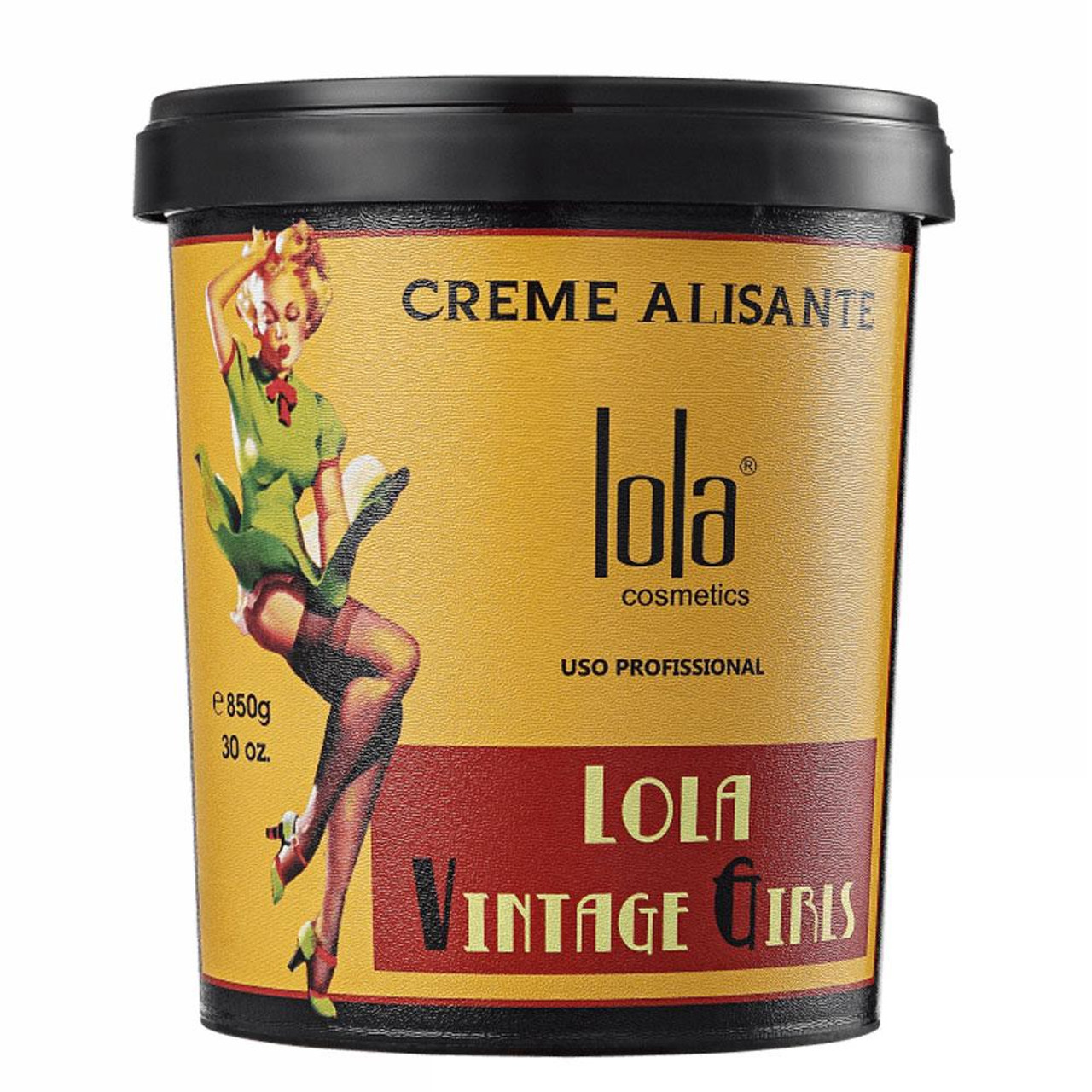 Lola Cosmetics Cream Smoothing Vintage Girls Creme Alisante Professional  Use Hair Care 850g/29.9 oz