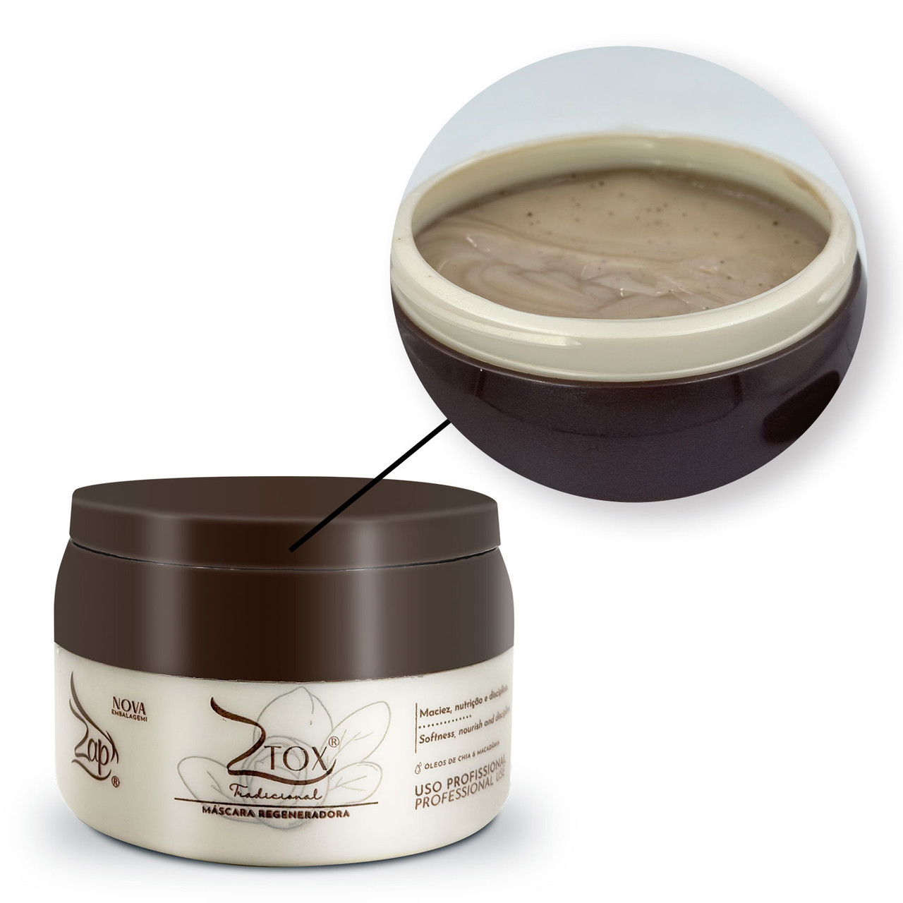 Zap Ztox Professional smoothes and eliminates the Frizz 250g/8,81fl.oz