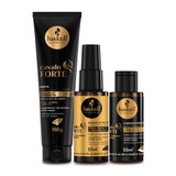 Kit Haskell Leave-in Serum Strengthening Complex Cavalo Forte Complete Hydration Strength Growth 3 Units