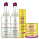 Kit Richée Bioplástica + Queratina e Máscara Clinic Repair