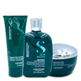 Alfaparf Milano Semi Di LINO Reconstruction Demage Hair Reparative Shampoo/Conditioner/ Mask Kit Home Care