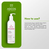 Adcos Derma Complex Vitamin C Clarifying Facial Soap Antioxidant Refreshes Hydrates 240ml/8.11 oz