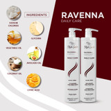 Kit I Belli Capelli Ravenna Daily Care with Aloe Vera – Shampoo + Conditioner 2x1L/2x33.8 fl.oz
