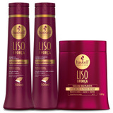 Kit Haskell Shampoo Conditioner Mask Complete Hydration Smooth With Strength 3x500ml/3x16.9fl.oz