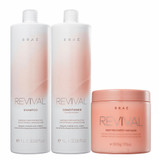 Braé Revival Shampoo, Conditioner and Mask Kit Professional