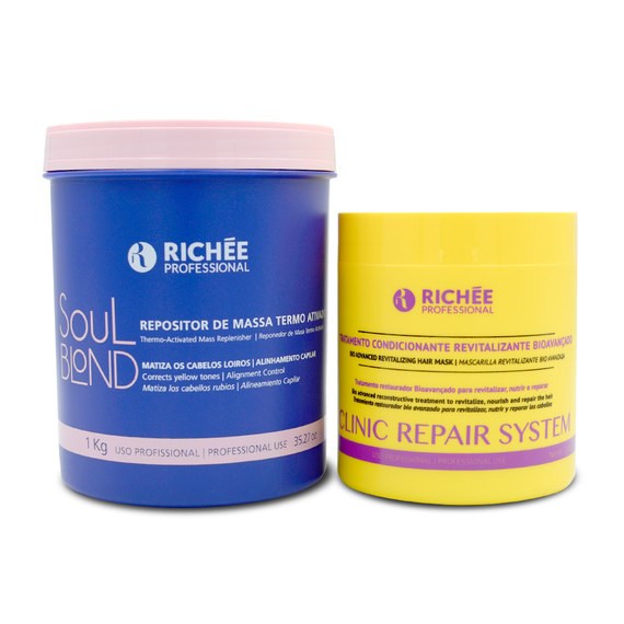 Kit Richée Clinic Repair Mask + Soul Blond Thermo Activated
