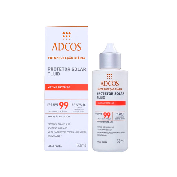 Adcos Fluid Sunscreen Maximum Protection SPF 99 Helps Protect Against Visible Light 50ml/1.69 fl.oz