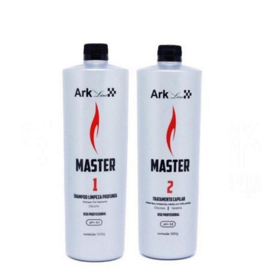 Kit Ark Line Smoothing System Master Shmapoo Deep Cleansing + Hair Treatment 2x1L/2x35.2