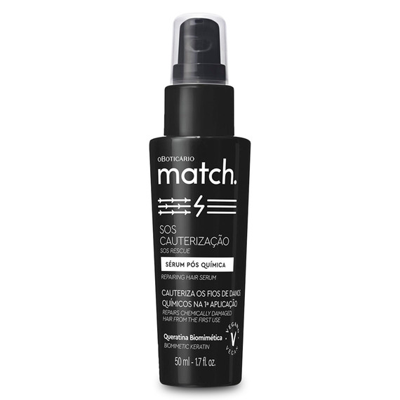 O Boticario Match SOS Cauterization Serum Post Chemical 50ml/1.7 fl.oz