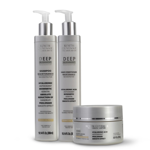 Kit Korth Guyenne Deep Alignment Shampoo Conditioner Mask Maintenance Hair Treatment 3 Products