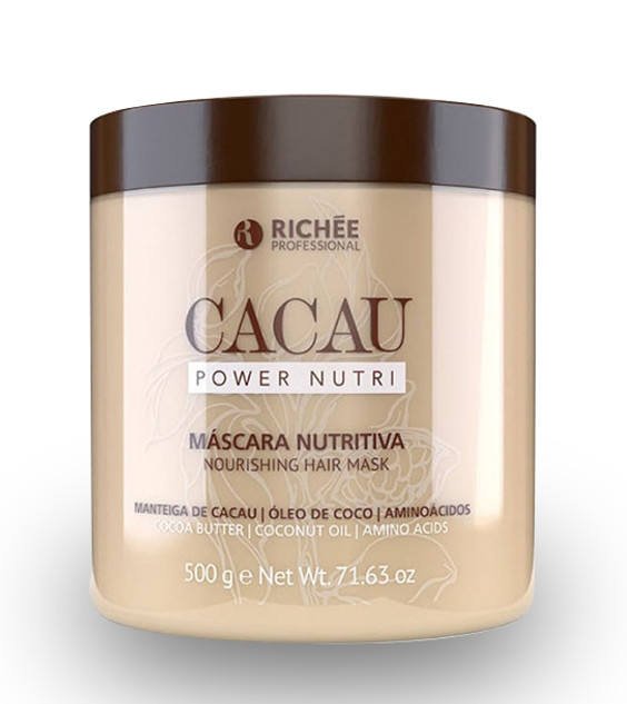 Richée Cacau Power Nutri Nourishing Hair Mask with Coconut Oil 500g/17.63 oz Richée Cacau Power Nutri Nourishing Hair Mask with Coconut Oil 500g/17.63 oz