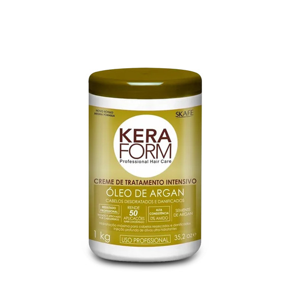 Skafe Keraform Intensive Treatment Mask Argan Oil for Damaged Hair 1kg/35.2 oz