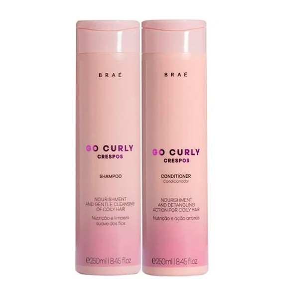 Braé Kit Go Curly Crespos 2x250ml2x/8.45fl.oz