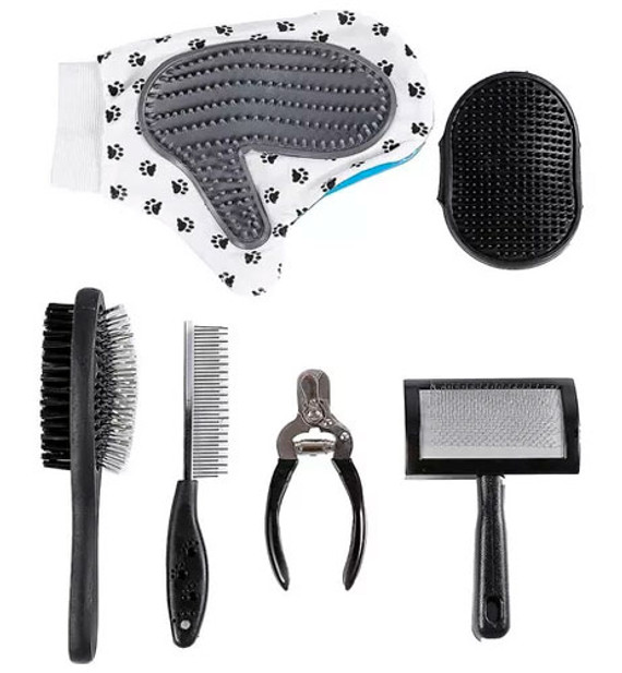 Pet Kit with Six Grooming Tools