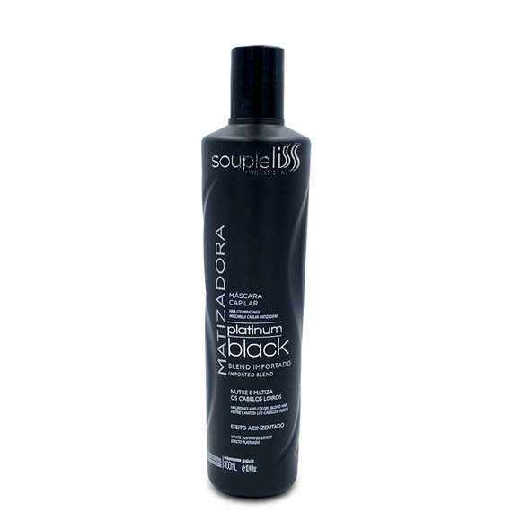 Soupleliss Matizer Mask Platinum Black Máscara Matizadora Hair Care 300ml/10.14fl.oz Soupleliss Matizer Mask Platinum Black Máscara Matizadora Hair Care 300ml/10.14fl.oz