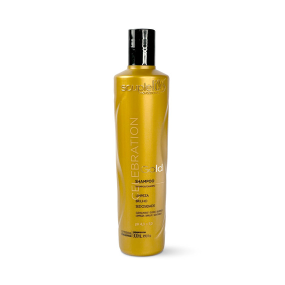 Kit Soupleliss Shampoo Conditioner Gold Celebration Hydrated Hair