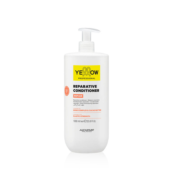 Alfaparf Shampoo Yellow Repair With Almond Proteins & Cacao Deep Cleasing Hair Care 1L/33.8 fl oz